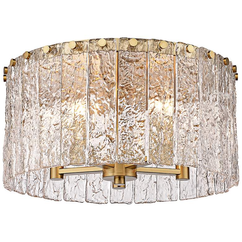 Image 6 Glacier 16 3/4" Wide Modern Gold 5-Light Ceiling Light more views