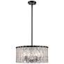 3_Glacier 19" Wide Matte Black 5-Light Pendant