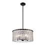 7_Glacier 19" Wide Matte Black 5-Light Pendant more views