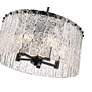 Glacier 19" Wide Matte Black 5-Light Pendant in scene