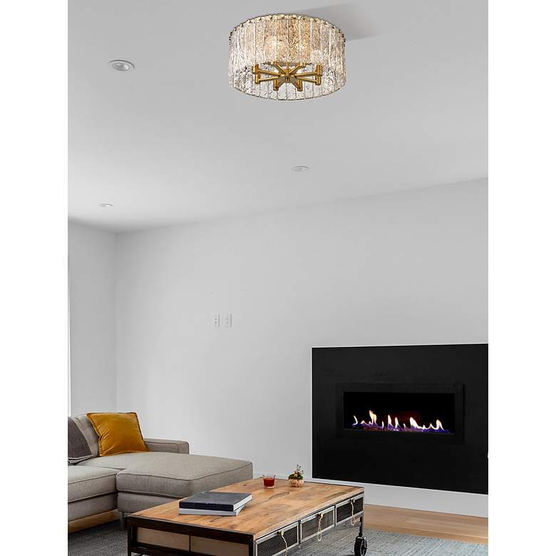Image 5 Glacier 20 3/4" Wide Modern Gold 8-Light Ceiling Light more views