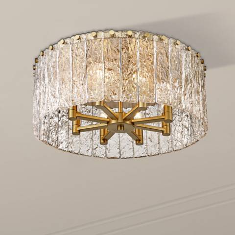Glacier 20 3/4" Wide Modern Gold 8-Light Ceiling Light