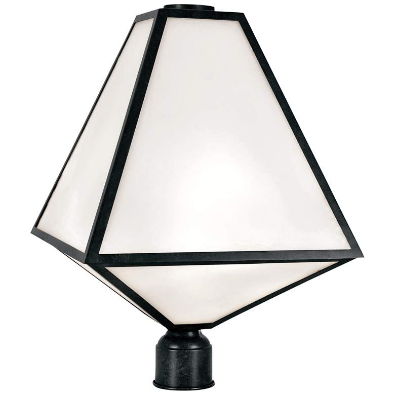 Image 1 Glacier 21" High Smoky Black Charcoal Outdoor Post Light