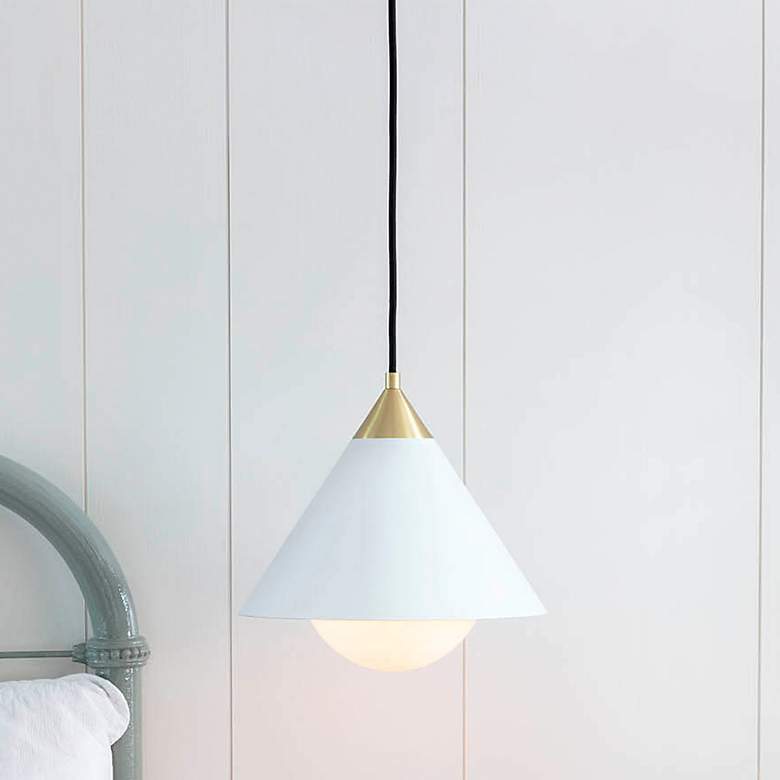 Image 1 Glacier 21"W Polished Nickel and Swirled Glass Chandelier