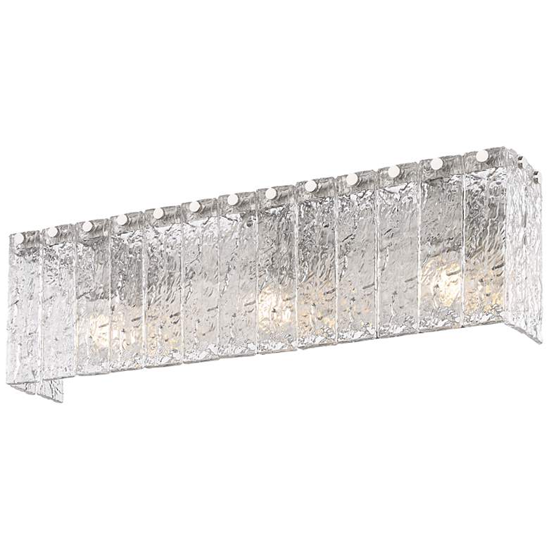 Image 5 Glacier 24" Wide Brushed Nickel and Glass Bath Light more views