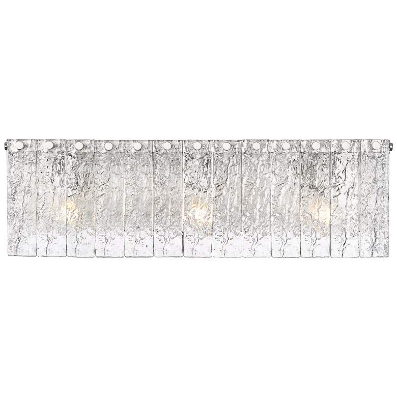 Image 6 Glacier 24" Wide Brushed Nickel and Glass Bath Light more views