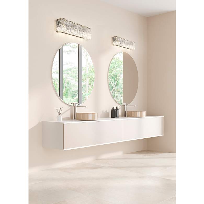 Image 2 Glacier 24" Wide Chrome Vanity Bath Light more views