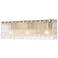 Glacier 24" Wide Modern Gold and Textured Glass Bath Light