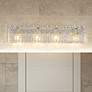 2_Glacier 31 1/4"W Brushed Nickel 4-Light Vanity Bath Light