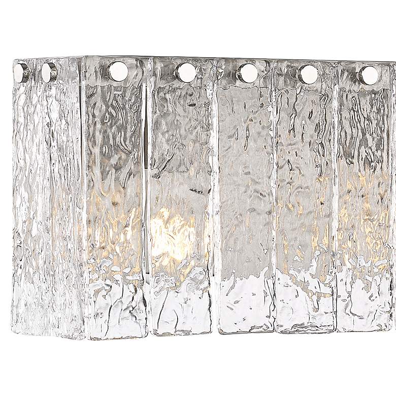Image 4 Glacier 31 1/4"W Brushed Nickel 4-Light Vanity Bath Light more views