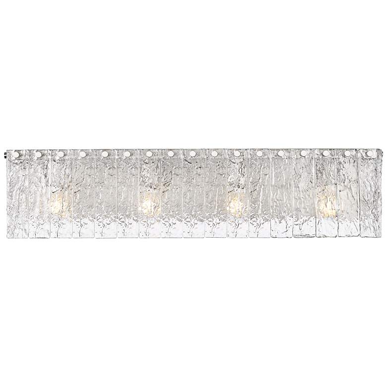 Image 6 Glacier 31 1/4"W Brushed Nickel 4-Light Vanity Bath Light more views