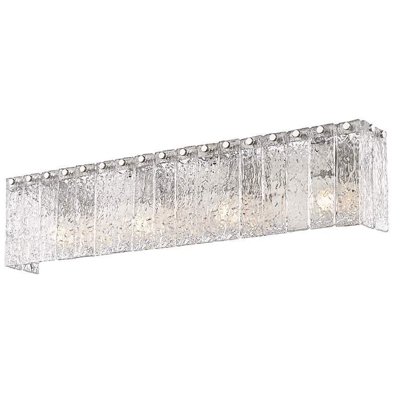 Image 7 Glacier 31 1/4"W Brushed Nickel 4-Light Vanity Bath Light more views
