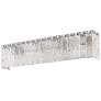 Glacier 31 1/4"W Brushed Nickel 4-Light Vanity Bath Light in scene