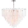 2_Glacier 31" Wide Nickel Glass Cascade 16-Light Chandelier