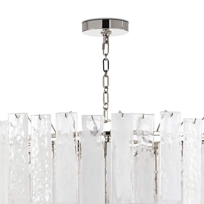 Image 4 Glacier 31" Wide Nickel Glass Cascade 16-Light Chandelier more views