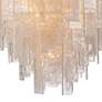 2_Glacier 31" Wide Polished Brass Glass 16-Light Chandelier more views