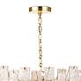 5_Glacier 31" Wide Polished Brass Glass 16-Light Chandelier more views