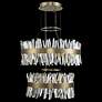 Glacier 32"W Champagne Gold 2-Tier LED Round Crystal Pendant