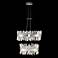 Glacier 32"W Chrome 2-Tier LED Round Crystal Pendant Light