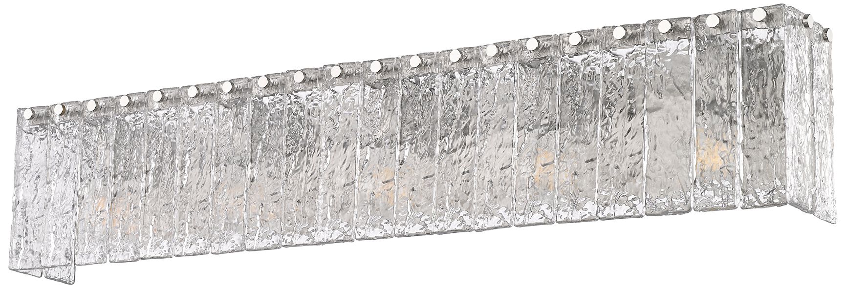 Glacier 36 3/4" Wide Brushed Nickel Vanity Bath Light