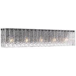 Glacier 36 3/4" Wide Matte Black Vanity Bath Light