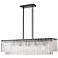 Glacier 42 3/4" Wide Matte Black 5-Light Island Chandelier