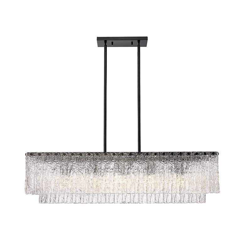 Image 6 Glacier 42 3/4" Wide Matte Black 5-Light Island Chandelier more views