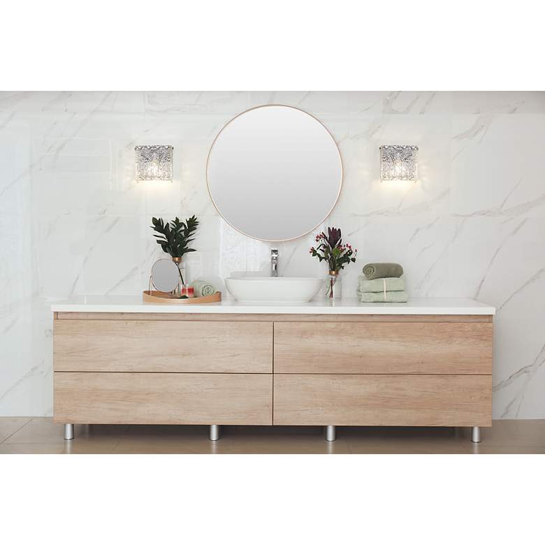 Image 2 Glacier 7" High Chrome Wall Sconce more views