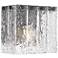 Glacier 7" High Matte Black Wall Sconce