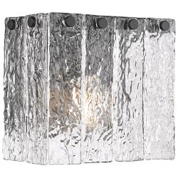 Glacier 7" High Matte Black Wall Sconce