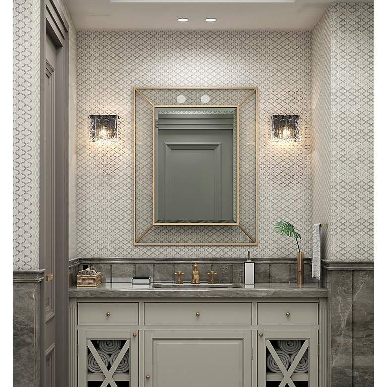Image 4 Glacier 7" High Matte Black Wall Sconce more views