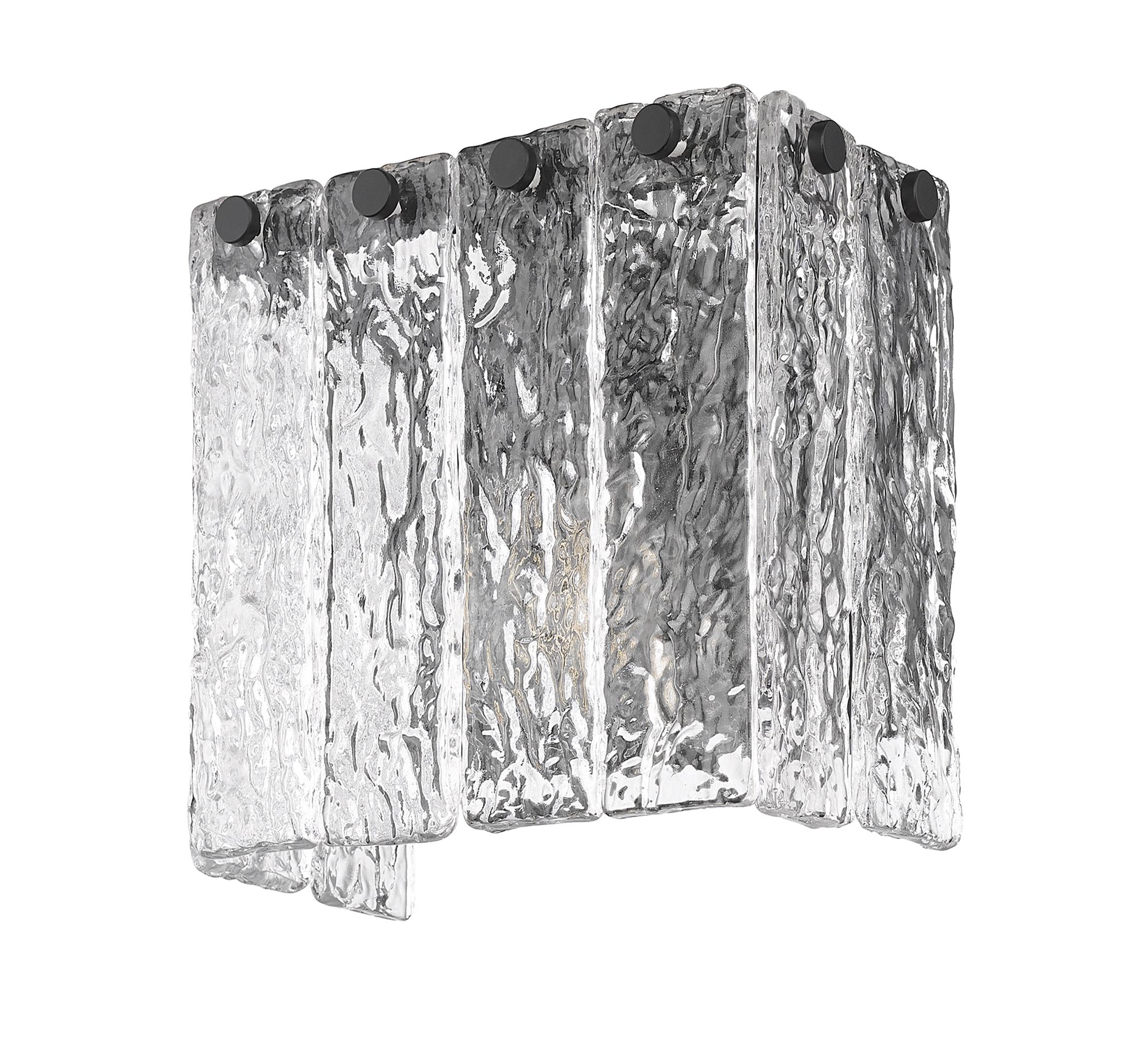 Glacier 7" High Matte Black Wall Sconce