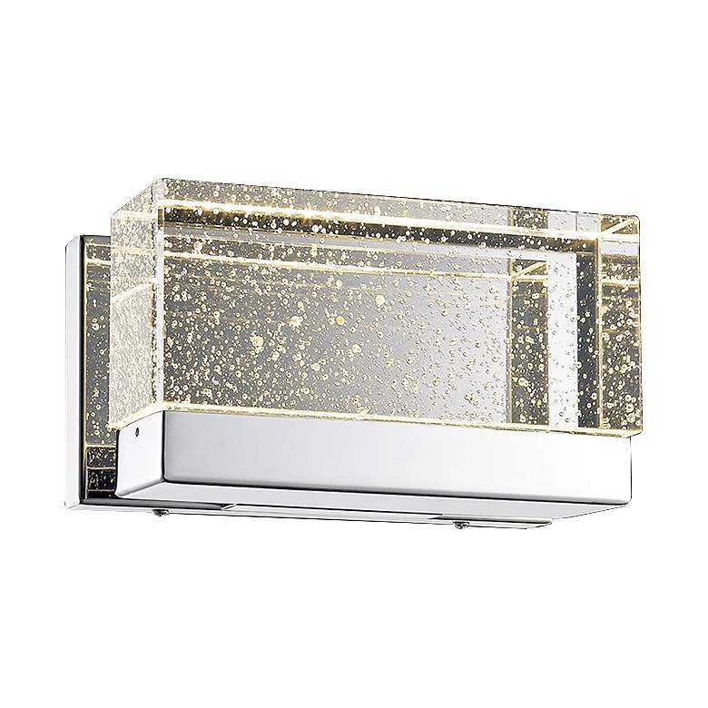 Image 1 Glacier Ave. 5"H Polished Nickel 1-Light LED Sconce