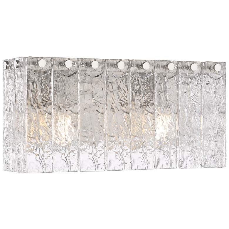 Image 1 Glacier by Z-Lite Brushed Nickel 15 inch 2 Light Vanity