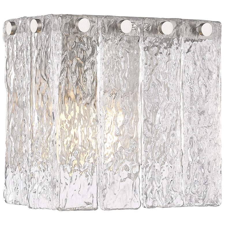 Image 1 Glacier by Z-Lite Brushed Nickel 7.75 inch 1 Light Wall Sconce