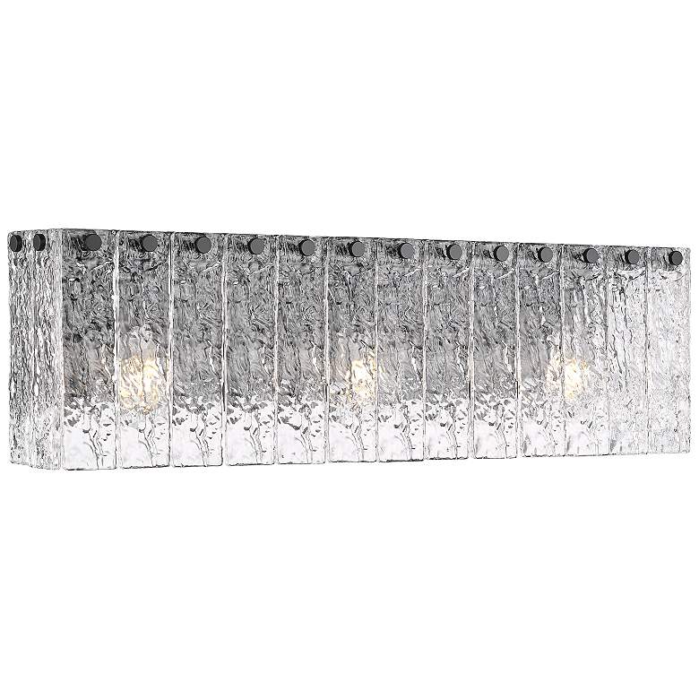 Image 1 Glacier by Z-Lite Matte Black 24 inch 3 Light Vanity