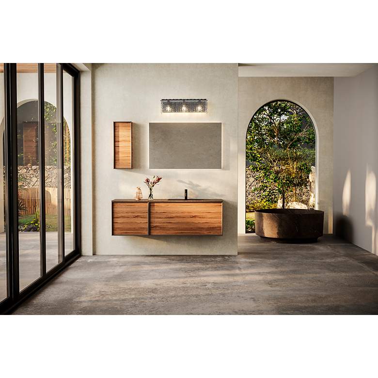 Image 2 Glacier by Z-Lite Matte Black 24 inch 3 Light Vanity more views