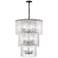 Glacier by Z-Lite Matte Black 27.5 inch 12 Light Chandelier