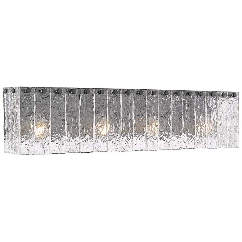 Image 1 Glacier by Z-Lite Matte Black 31.25 inch 4 Light Vanity