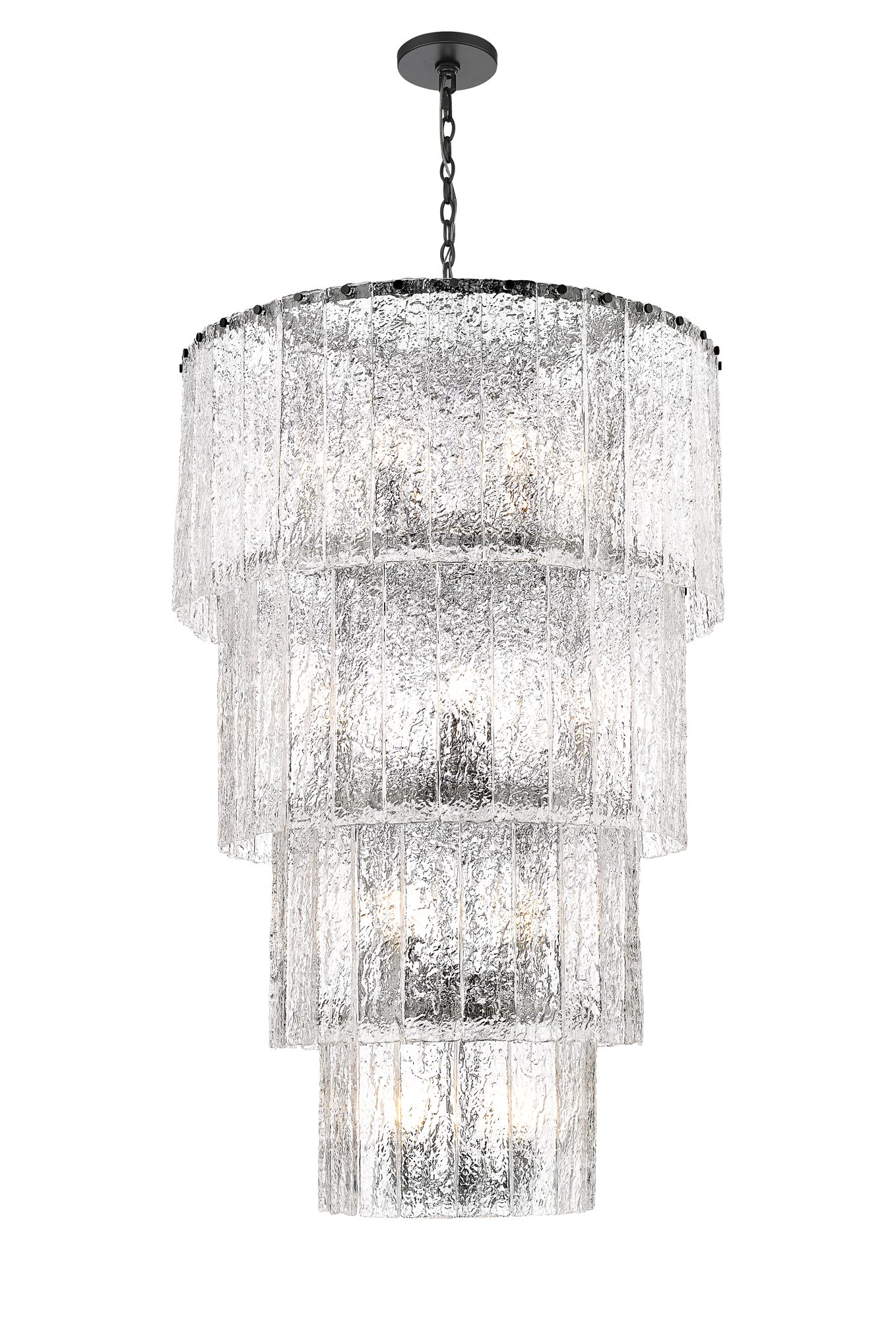 Image 4 Glacier by Z-Lite Matte Black 31 inch 18 Light Chandelier more views