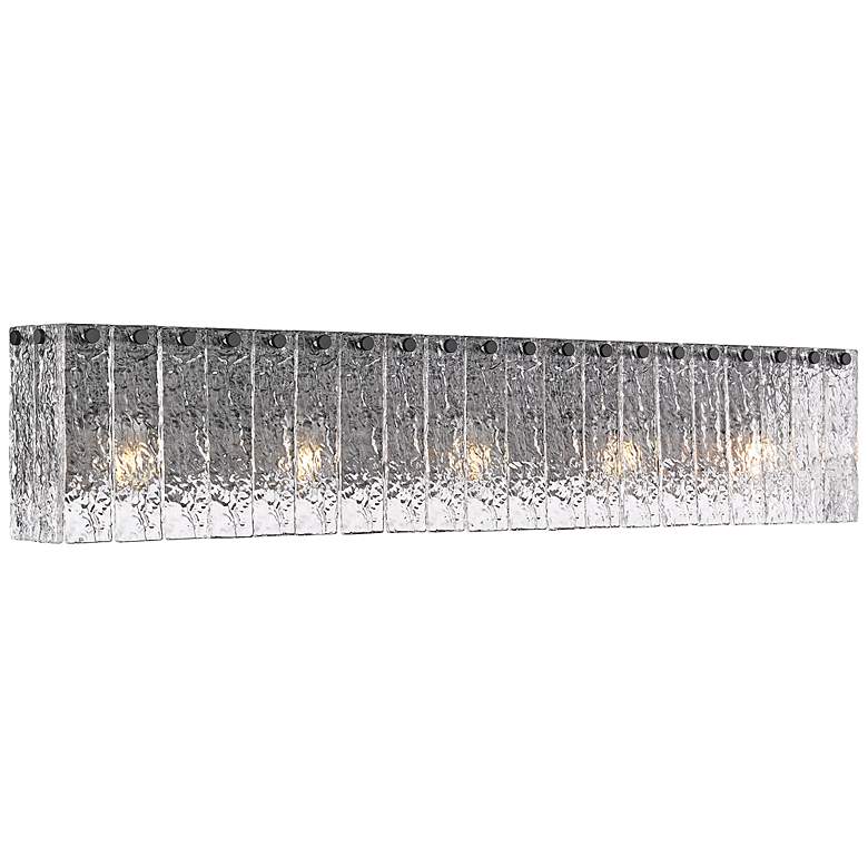 Image 2 Glacier by Z-Lite Matte Black 36.75 inch 5 Light Vanity