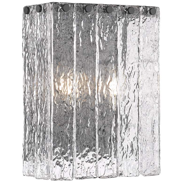 Image 1 Glacier by Z-Lite Matte Black 9.5 inch 2 Light Wall Sconce