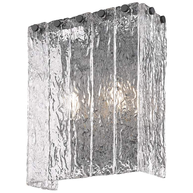 Image 4 Glacier by Z-Lite Matte Black 9.5 inch 2 Light Wall Sconce more views