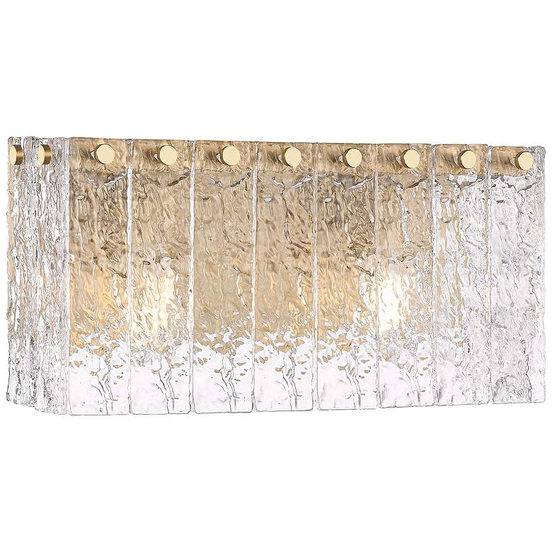 Image 1 Glacier by Z-Lite Modern Gold 15 inch 2 Light Vanity