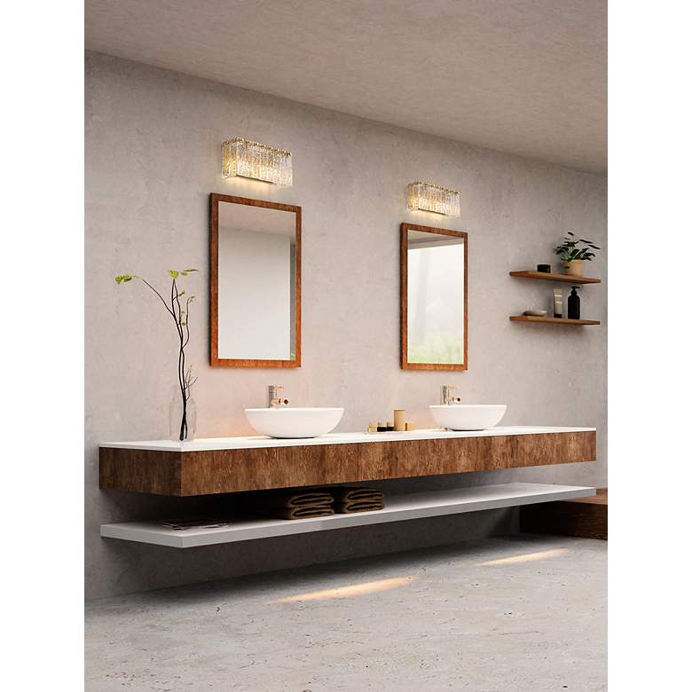 Image 3 Glacier by Z-Lite Modern Gold 15 inch 2 Light Vanity more views