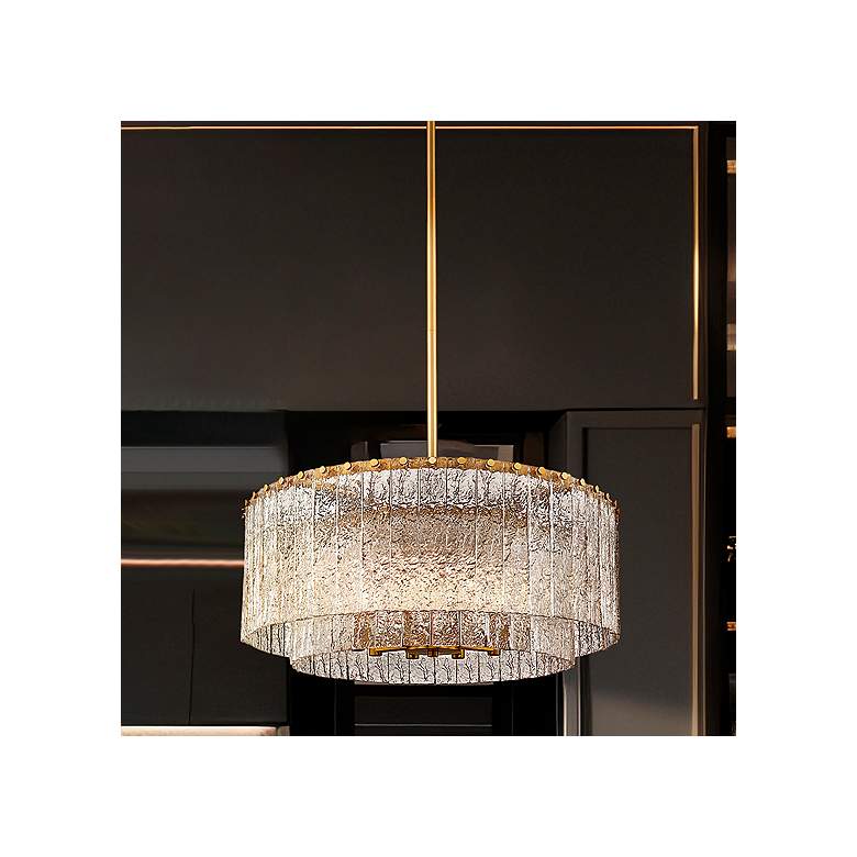 Image 1 Glacier by Z-Lite Modern Gold 27.5 inch 10 Light Pendant