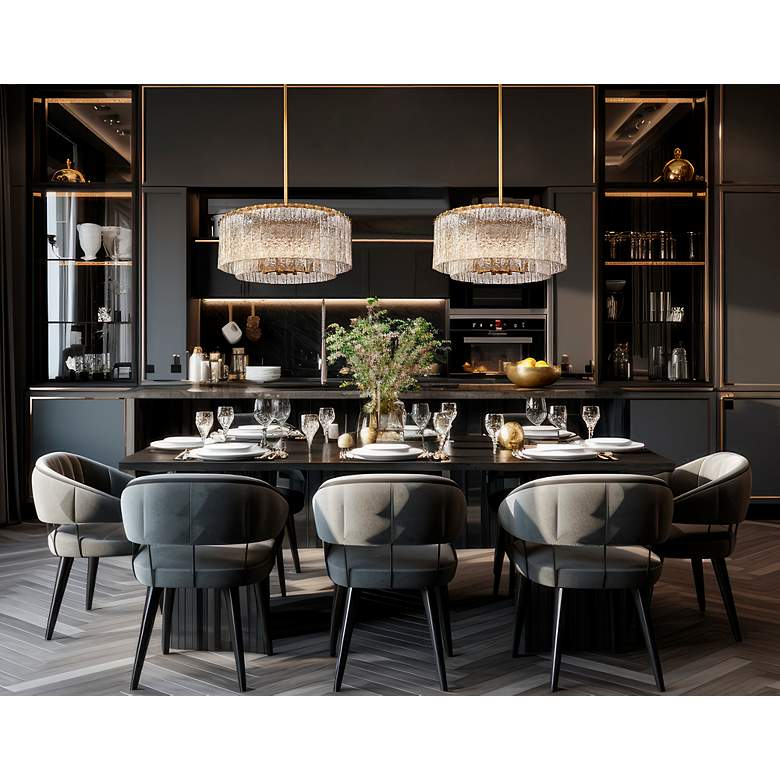 Image 3 Glacier by Z-Lite Modern Gold 27.5 inch 10 Light Pendant more views