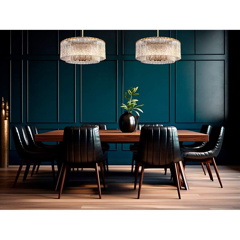 Image 4 Glacier by Z-Lite Modern Gold 27.5 inch 10 Light Pendant more views
