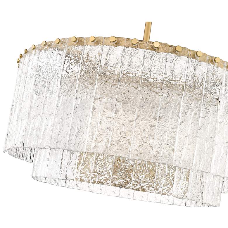 Image 7 Glacier by Z-Lite Modern Gold 27.5 inch 10 Light Pendant more views