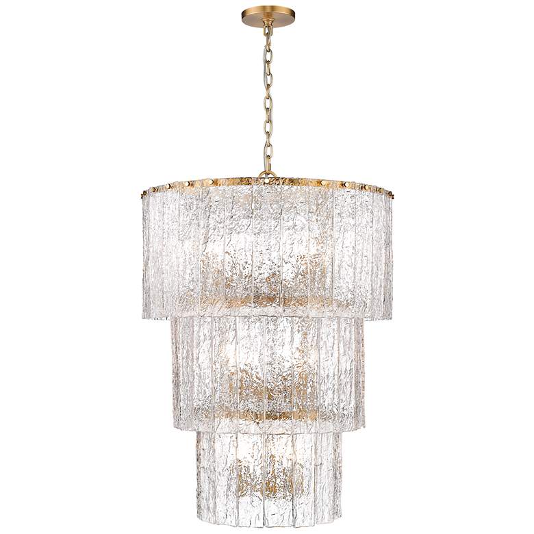 Image 1 Glacier by Z-Lite Modern Gold 27.5 inch 12 Light Chandelier